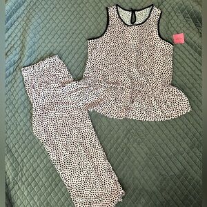 NWT Kate Spade Animal Print Pajamas Set